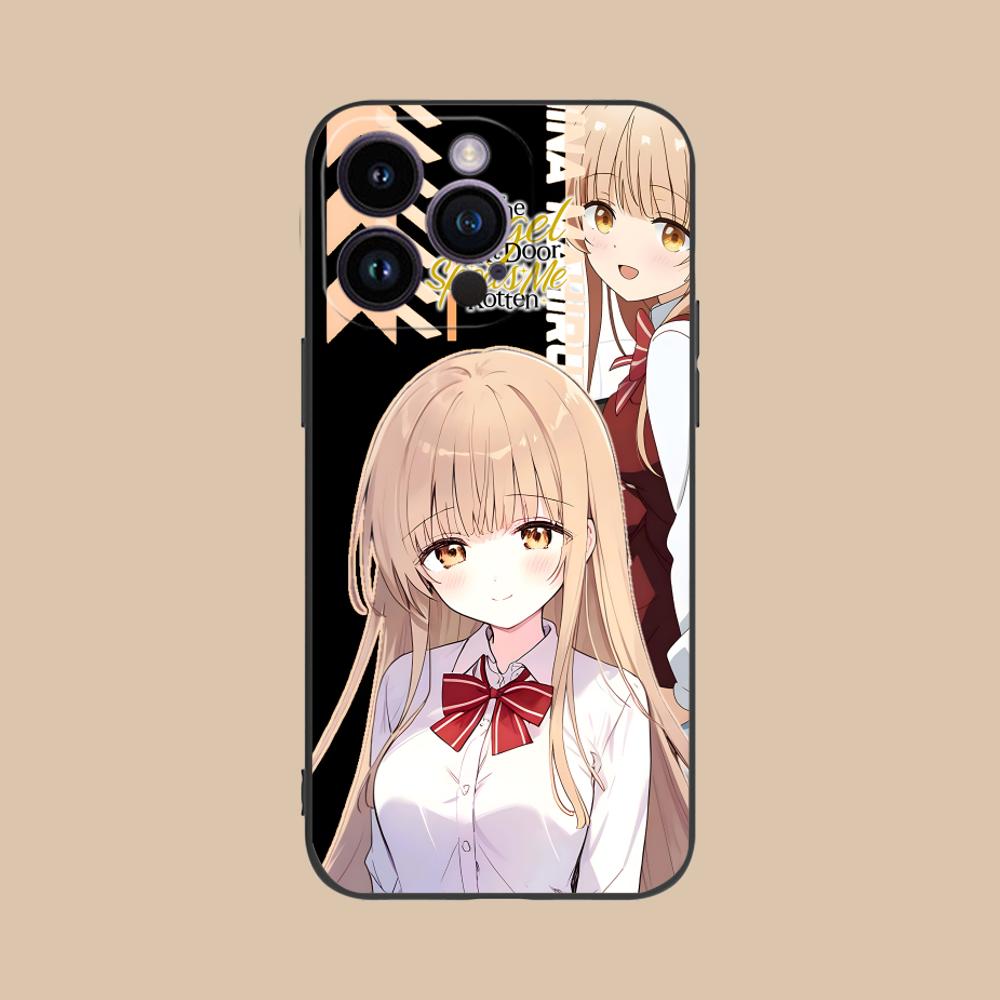 Angel Mahiru Shina Anime Phone Case for iPhone 16 15 14 13 12 11 X XR XS 8 7 Pro Max Plus Mini Colored Luxury Smartphone Pretty