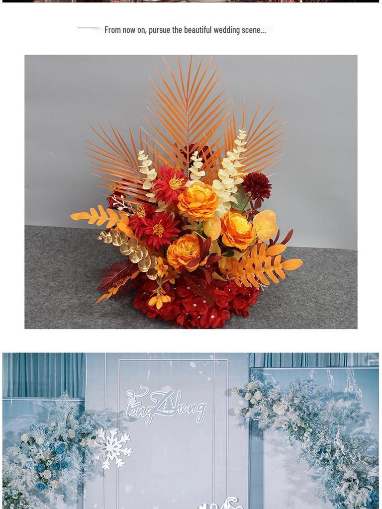 Artificial Wedding Aisle Flowers: Hotel Table Arrangements & Decorative Flower Balls for Stage and Welcome Area
