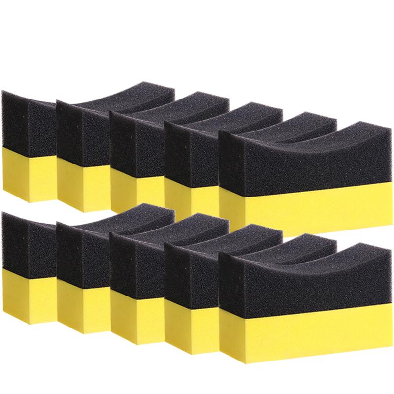 5/10 stk Bilrengjøringssvamp Vasketilbehør PE Voksesvamp Børstesett Vaskeverktøy Autodetailing Hjul Dekk Børste