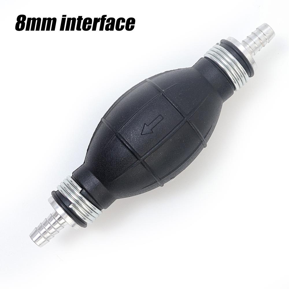 Car Hand Fuel Pump Auto Rubber Oiler 6/8/10/12mm Aluminum Interface Diesel Oil Transfer Pump Petrol Diesel Liquid Manual Pump