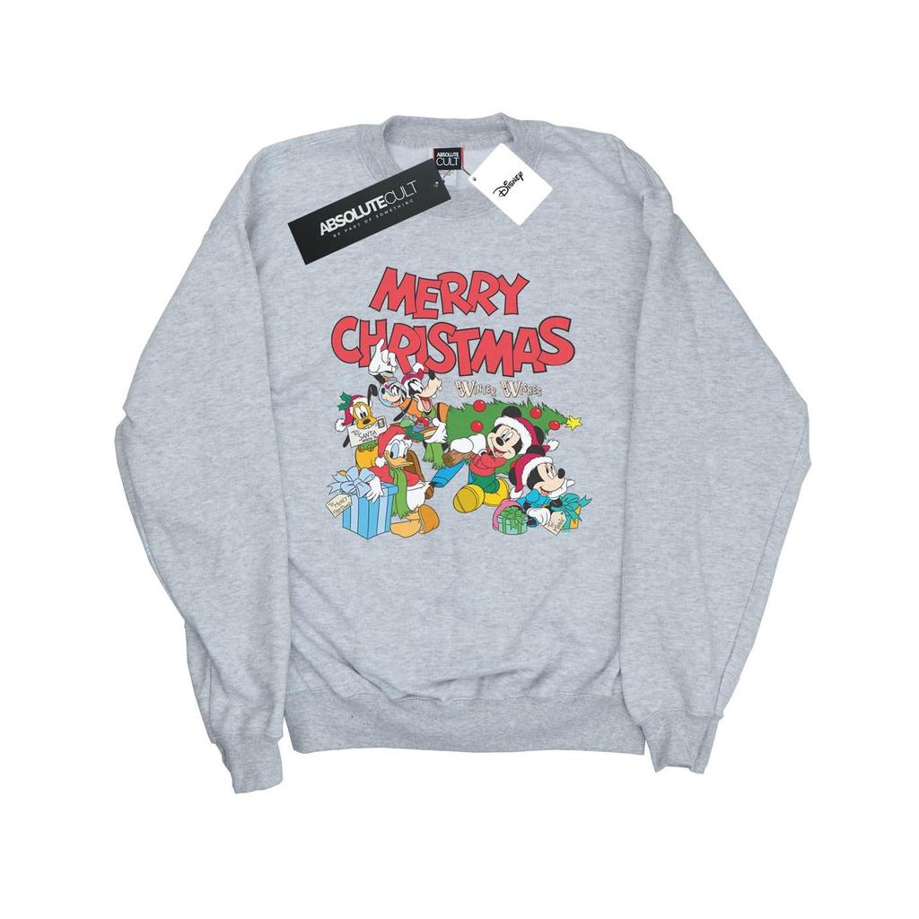 Disney Girls Mickey And Friends Winter Wishes Sweatshirt