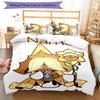 3pcs Custom Name Cookie Run Kingdom Bedding Set Duvet Cover Closure Includes 1 Duvet Cover & 2 Pillowcases for All Seasons Bedroom Decor