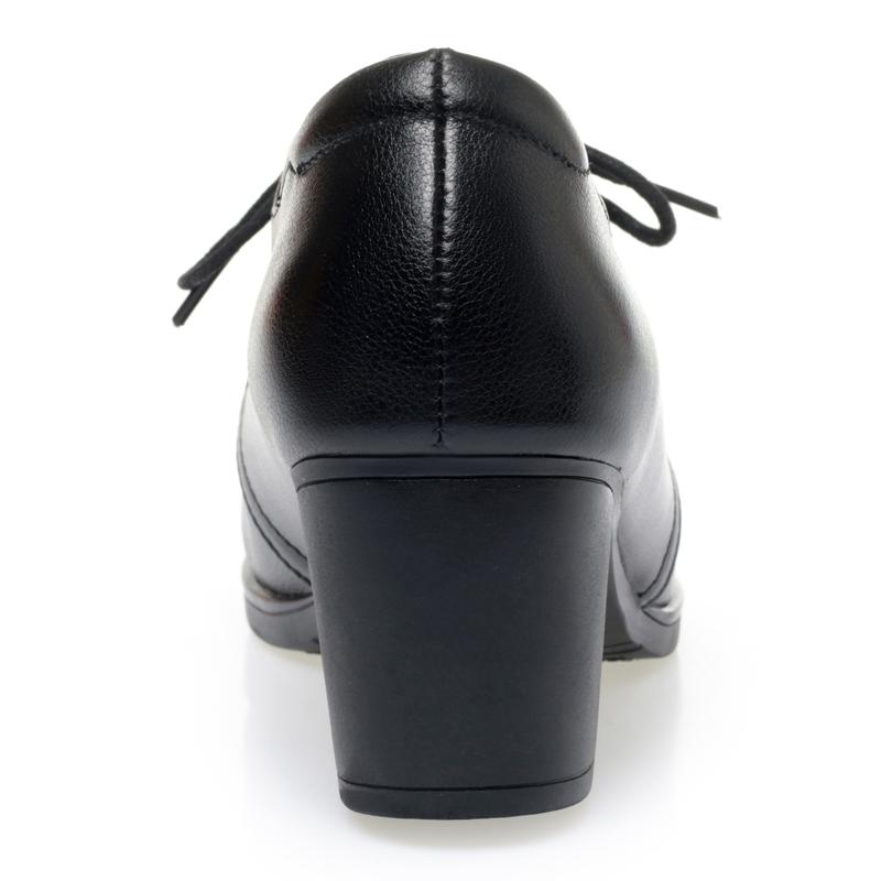 Fashion AIYUQI 2025 new women's shoes Lace-up mid-heel high-heeled shoes female Large-size non-slip women leather shoes