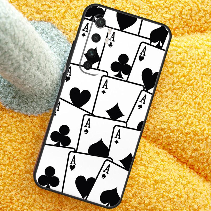 CASINO PLAYING CARDS Case For Xiaomi 15T 14T 13T 14 15 Ultra 17 Pro Max Cover For POCO F8 F7 F5 F6 X5 X6 X7 Pro