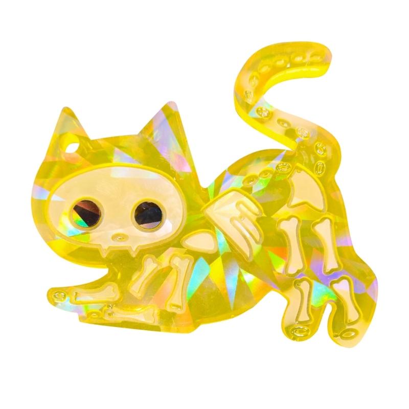 Jewelry Casting Mold Cute Cat Silicone Mold Holographic Resin Mold for DIY Wind Chime Keychains Earring Pendant