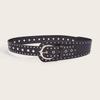 Fashion Style Punk Rivet Leather Belt Waist Accessory With Metal Pin Buckle