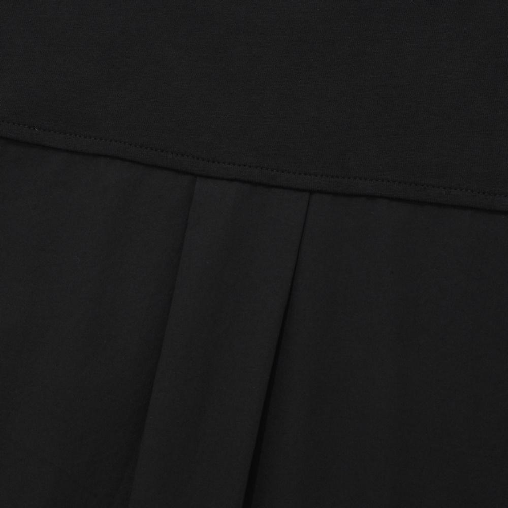 COVERNAT Woven Mix T-Shirt Black