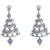 Zircon Christmas Tree Pendant Earrings - Versatile Fashion Studs, Celebrity Style Holiday Jewelry