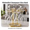 Freestanding Grape Glass Rack Sturdy Countertop Stand Low-Height