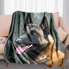 1PC Dog cute printed blanket, all season lightweight home office outdoor nap multifunctional blanket A9