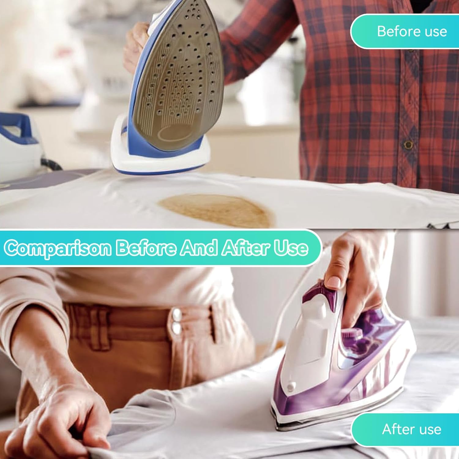 Металлическая подошва для утюга, Защитная накладка на подошву утюга, Металлическая ткань для глажки, Защита одежды, Накладка на подошву утюга, Паровая накладка на утюг