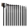 Neues 12-teiliges Pinselset für Augen, Schmierpinsel, feiner Pinsel, Augenbrauenpinsel, Wimpernpinsel, Highlight-Pinsel, Eyeliner-Pinsel, Beauty-Werkzeug.