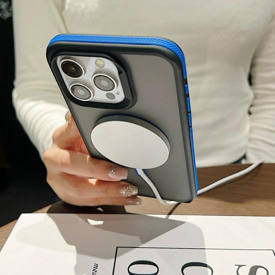 Luxury Magnetic Color Matte Translucent Armor Shockproof Case For iPhone 16 13 15 14 12 11 Pro Max Magsafe Wireless Charge Cover