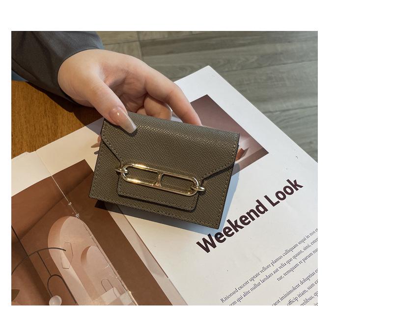 2025 Women's Genuine Leather Card Holder: Stylish, Exquisite ID Bag with Multiple Slots and Anti-Demagnetization Cowhide.