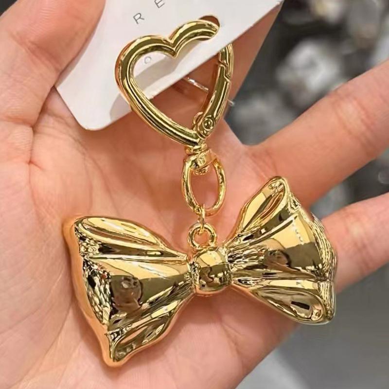 

Y2K Лук брелок Винтажный металлический бант брелок для ключей автомобиль сумочка украшения подвески кулон аксессуары as the picture