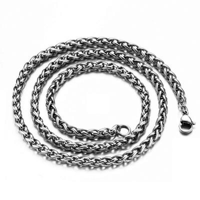 Edelstahl Kielkette/Vierkantperlenkette 50cm/6cm/70cm Europäische und Amerikanische Mode Vielseitige Accessoires Kette