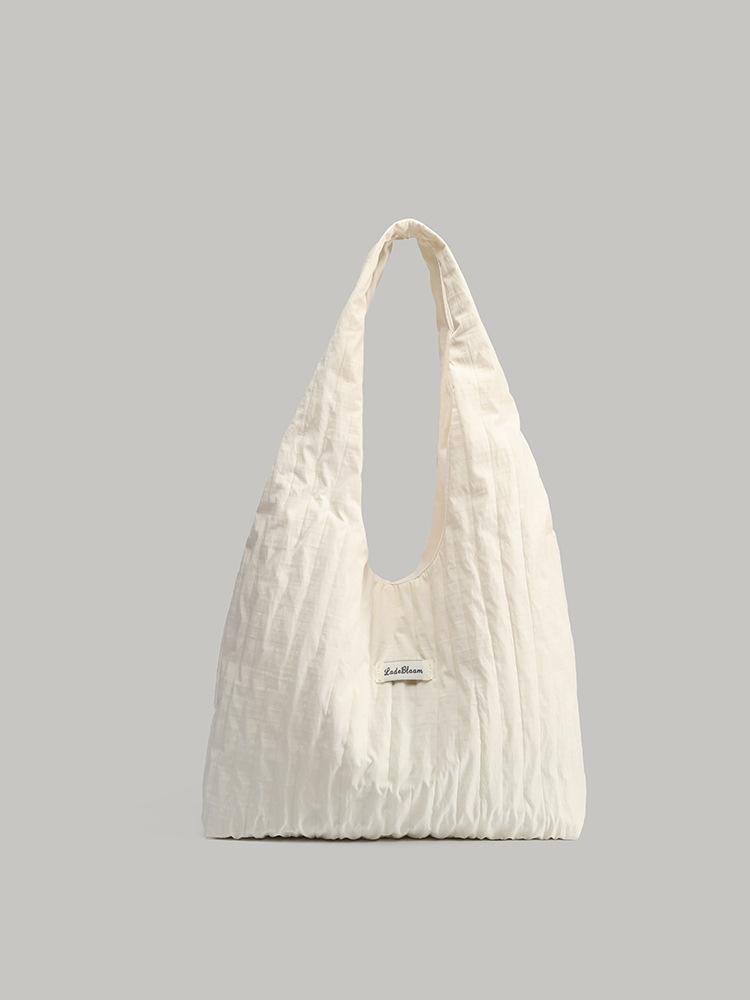 

Large-capacity tote bag women s Korean simple lazy style commuter canvas bag travel versatile shoulder bag белый