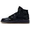 Air Jordan 1 Retro BG 'Black Gum' (Unisex) Black / Black-Gum Light Brown Kids' Basketball Shoes 575441 020