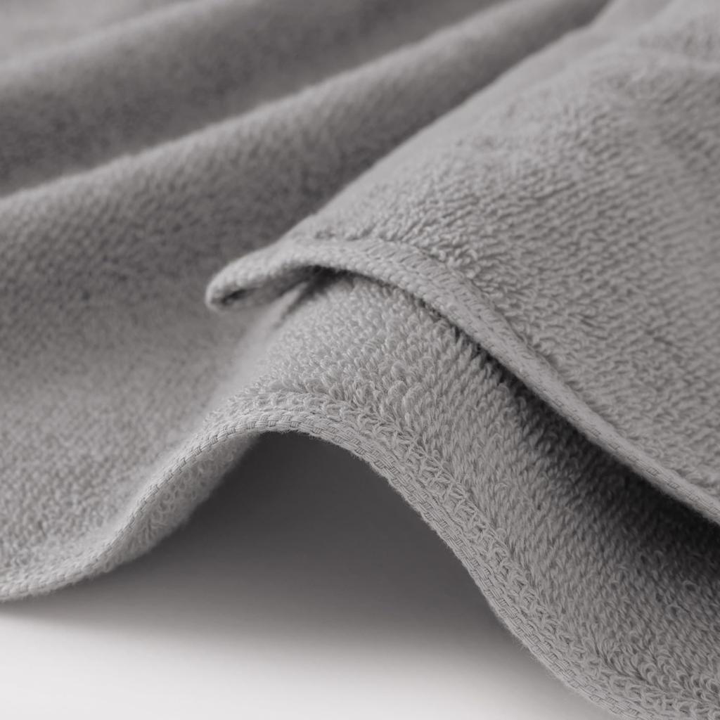 MUJI Fluffy Pile Hand Towels with 34 x 35 84909467 Loops, 10-Pack, cm, Gray,