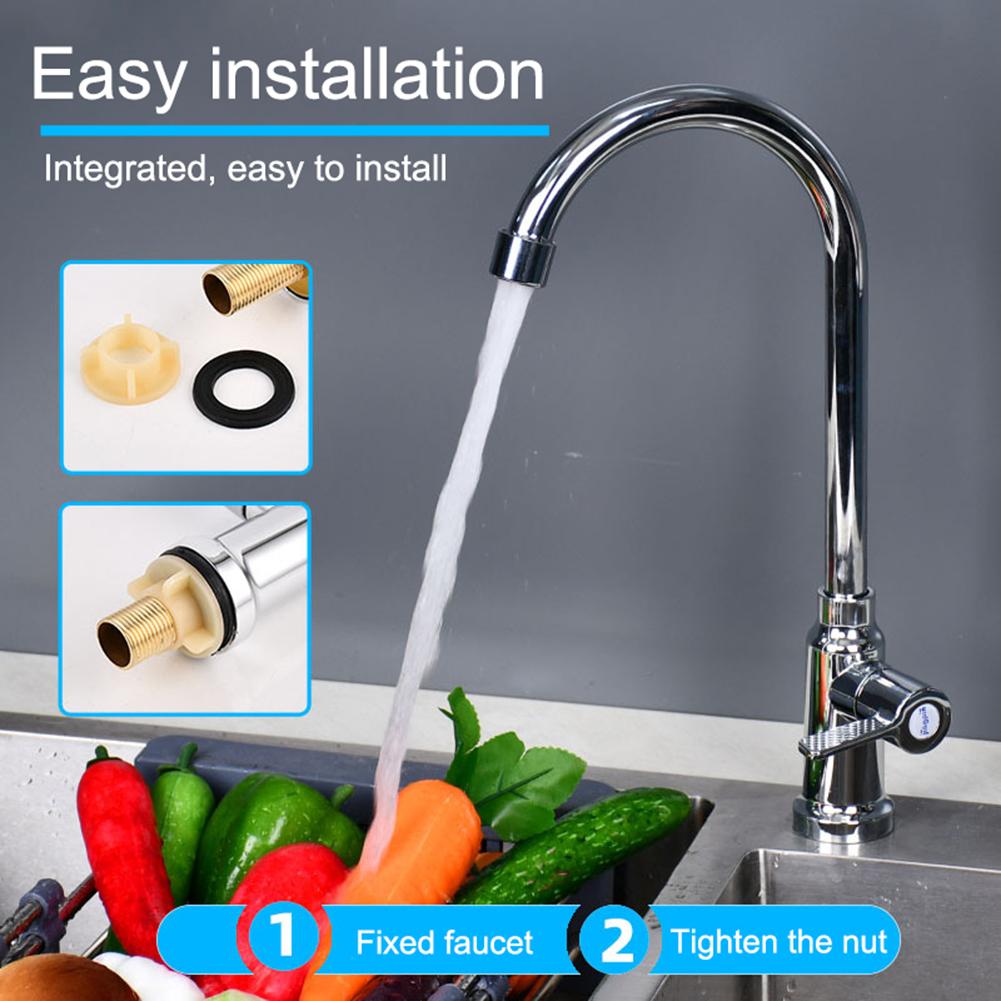 1 Pcs G1/2 Plastic Kitchen  Water Purifier Single Lever Hole Cold Tap Dishsink Vertical Faucet Accessories