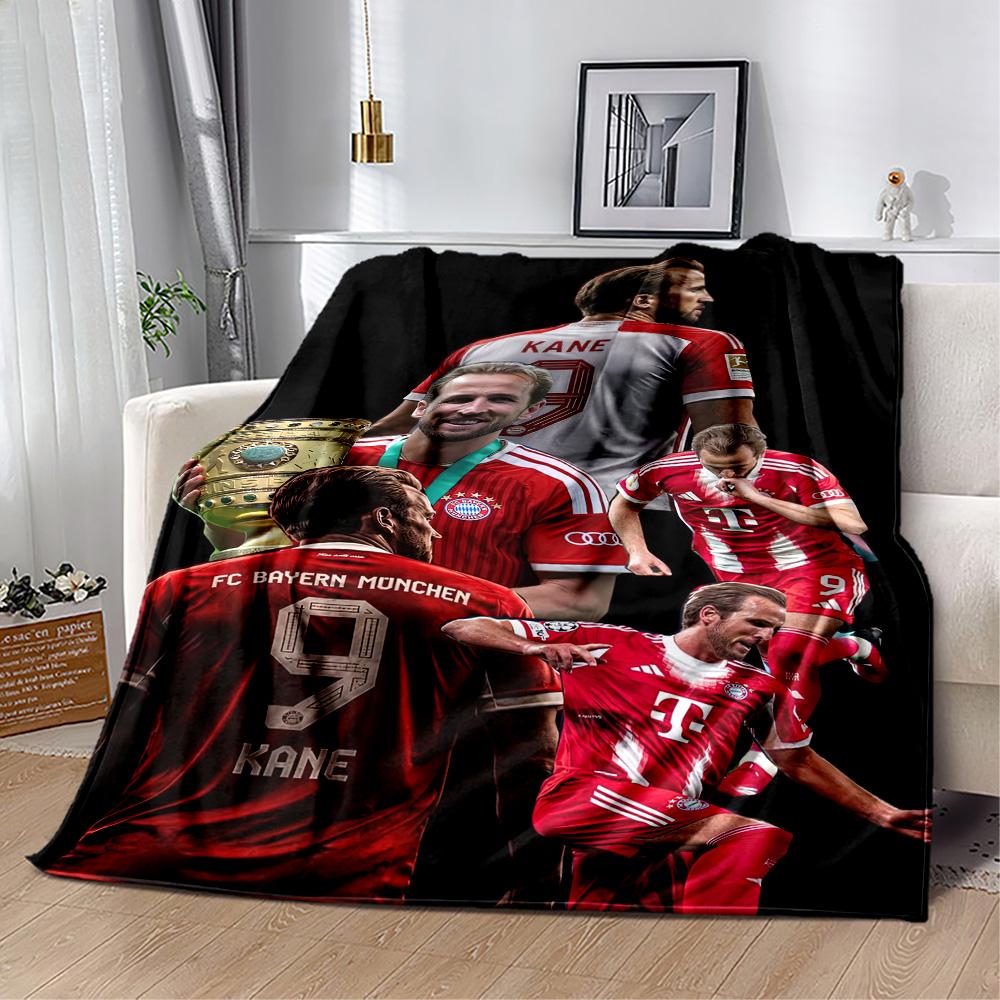Bayern Munich Blanket Warmthful Decor Suitable for Bedding Couch Bed Four Seasons Universal Playful Design Gift for Travel Home Birthdays