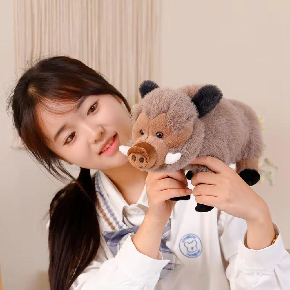 Soft Pillows Mountain Pig Doll Stuffed Animals Eurasian Wild Boar Doll  Babys Toys