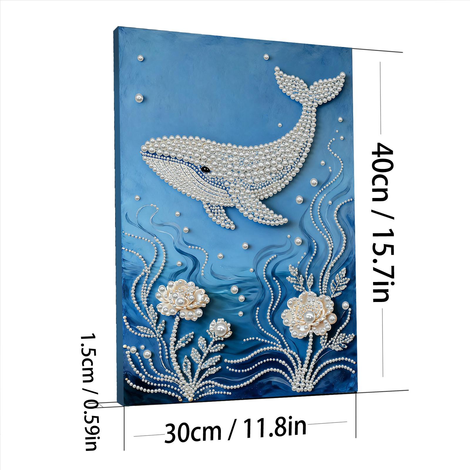 

DIY Pearl Diamond Art Kits with Frame 11.81x15.75in Gem Picture Art Diamond Painting Kits for Adults/Beginners Home Wall Decor