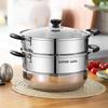SUPOR 30cm 304 Stainless Steel Double-Layer Steamer Pot