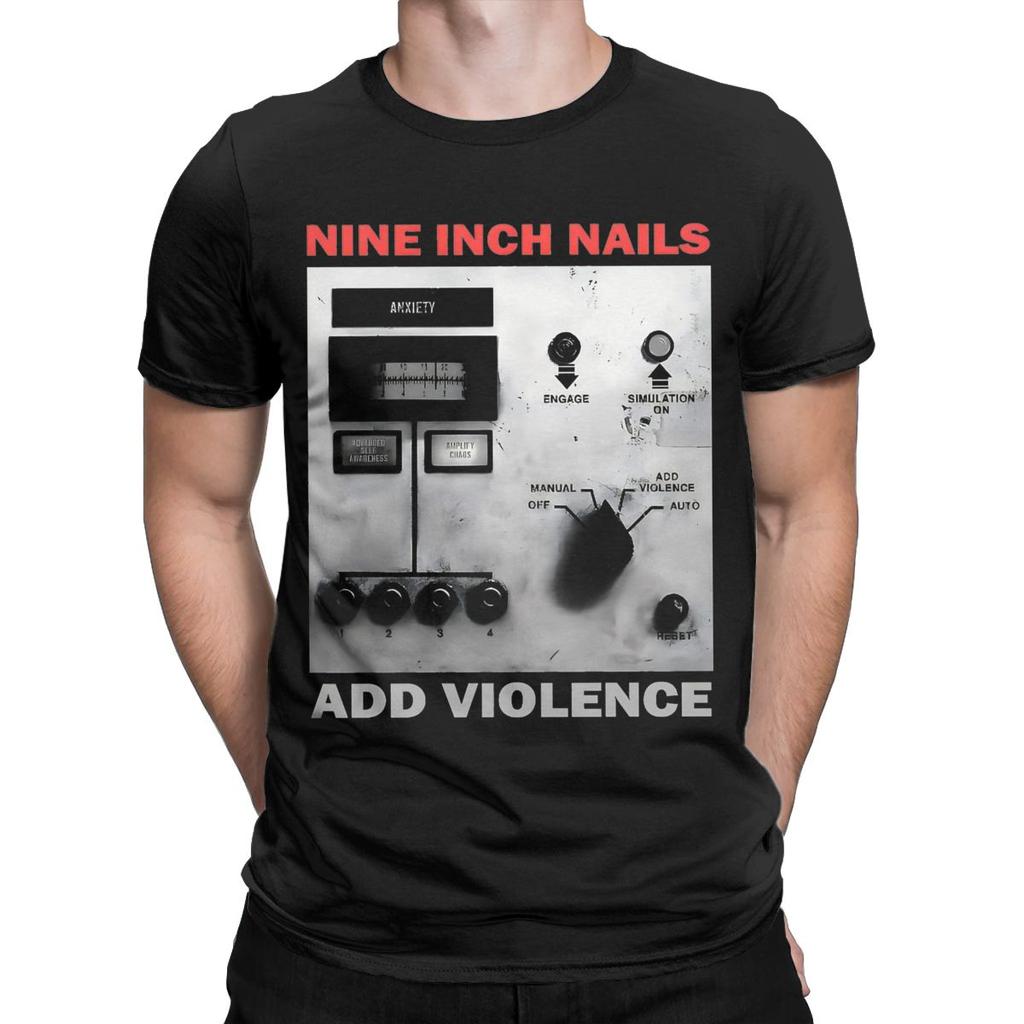 Nine Inch Nails NIN bărbătești T tricouri Crazy Tees mânecă scurtă guler rotund tricou bumbac pur haine de vară