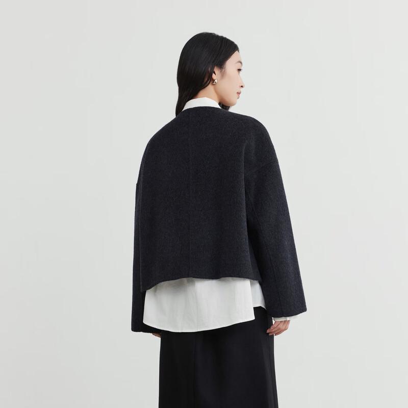 Elva' Island Women's Winter Short Wool Coat