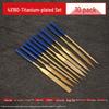 Fine Alloy Steel File Set: Triangle & Half-Round Mini Tools for Metal Grinding and Deburring.