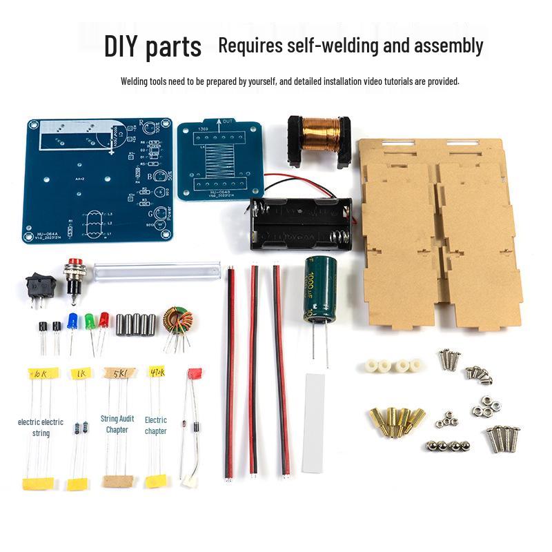 DIY Electromagnetic Cannon Kit: Long-Range High-Voltage Coil Circuit for Science Experiments