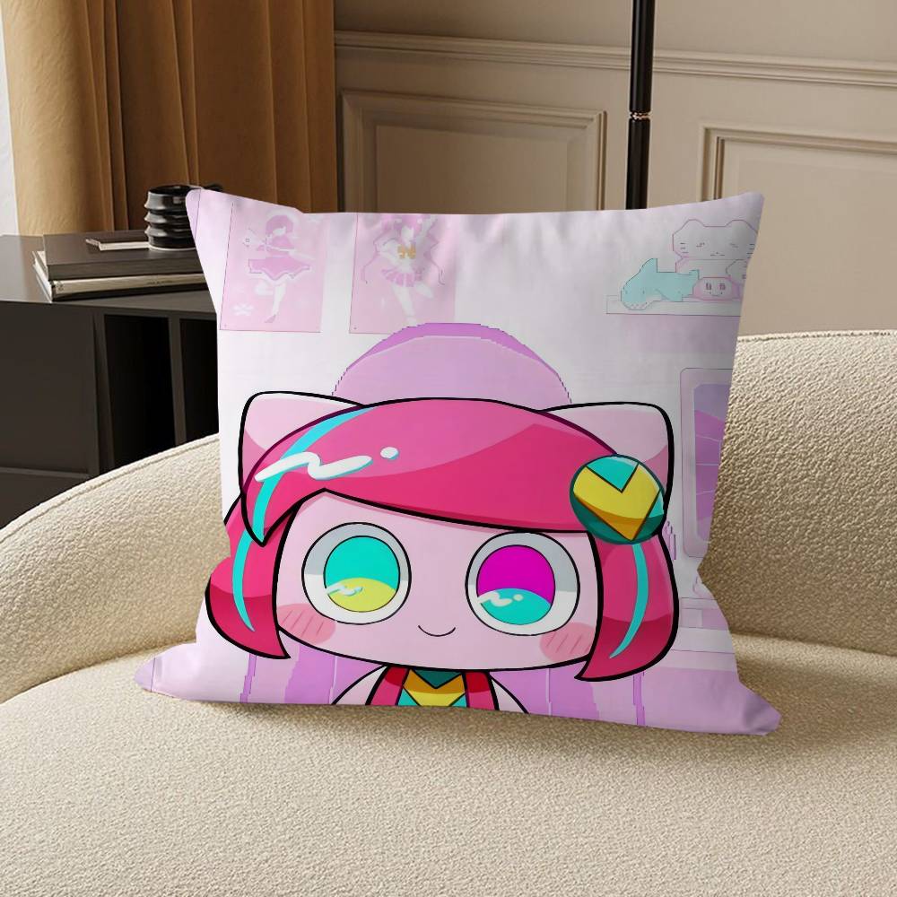 

Poyoroid Pillow Covers Cartoon Sofa Decorative Home Double-sided Printing Short Plush Cute Cushion Cover 12x12Inch