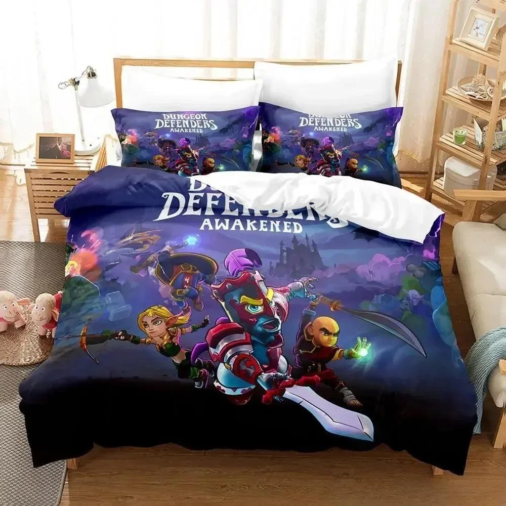 Game Dungeon Defenders Bedding Set For Bedroom Soft Modern Bedspreads Comefortable Kids Duvet Cover Quilt Cover And Pillowcase
