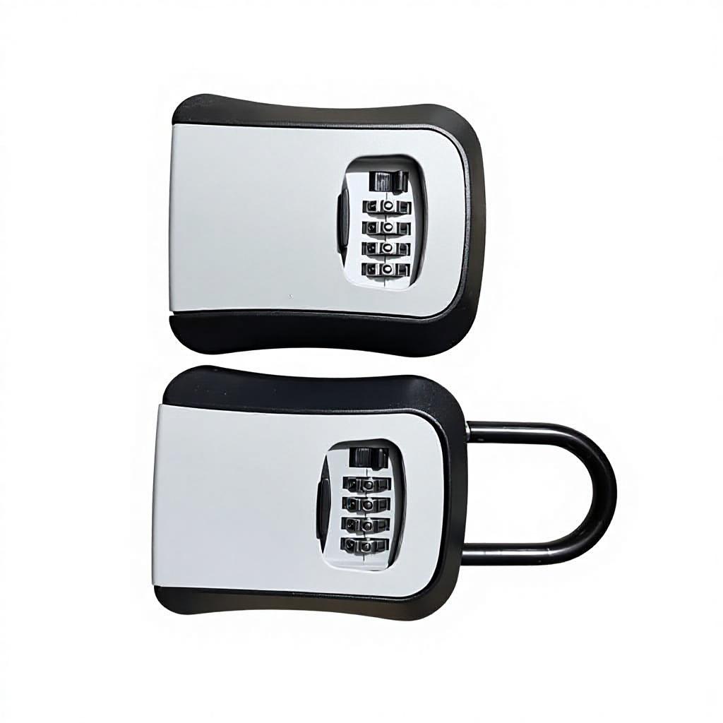 All-metal Padlock Waterproof Safe Key Box 4-Digit Key Boxes Lock Safe Security Storage Lock Box