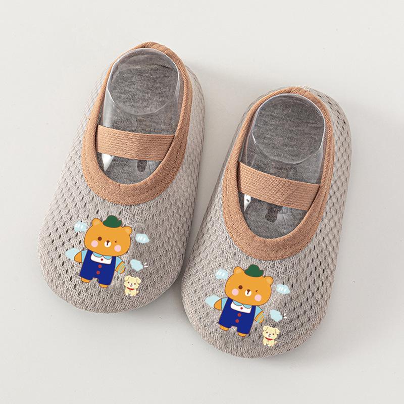 

Детские сетчатые носки с нескользящей подошвой и обувь для ходьбы в помещении - Летний тонкий стиль M - 14cm