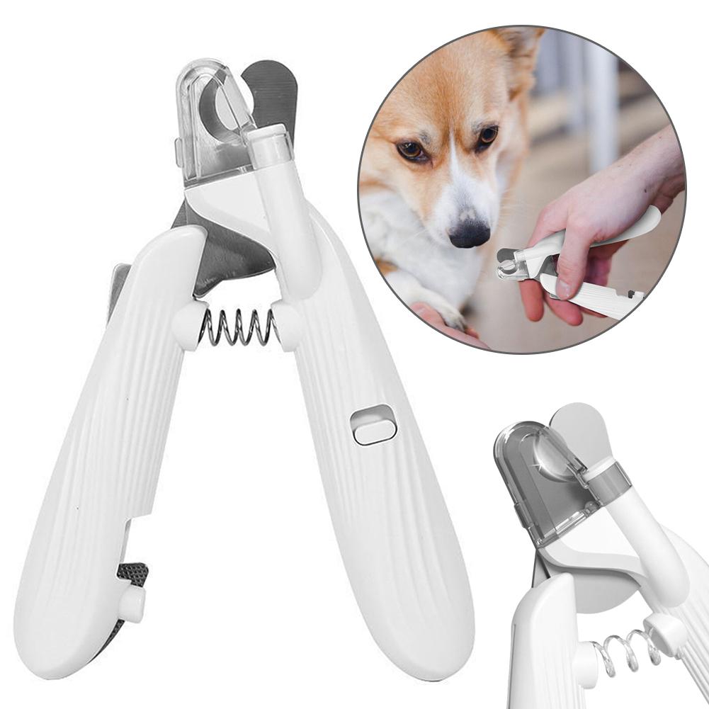 Professionelle Haustier-Nagelknipser mit LED-Licht, Haustier-Klauenpflegeschere für Hunde, Katzen, Kleintiere, Pfoten-Nagelschneider, Heimtierbedarf