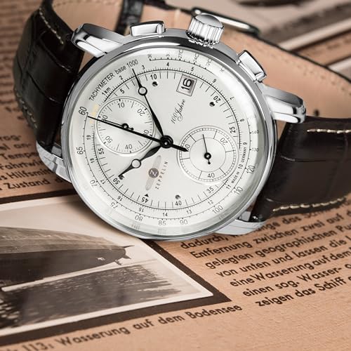 Zeppelin Watch 100th Anniversary Ivory Dial 86701 Men's [Regular Imported Product]