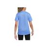 Nike Trophy 23 Logo Print Round Neck Short Sleeve T-Shirt Kids Tops Sky-Blue FD3965-450