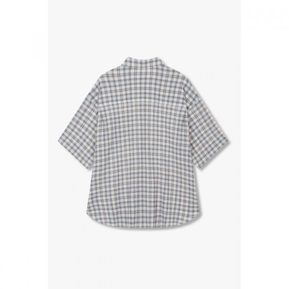 STUDIO TOMBOY Overfit Check Short Sleeve Shirt  9176221989 