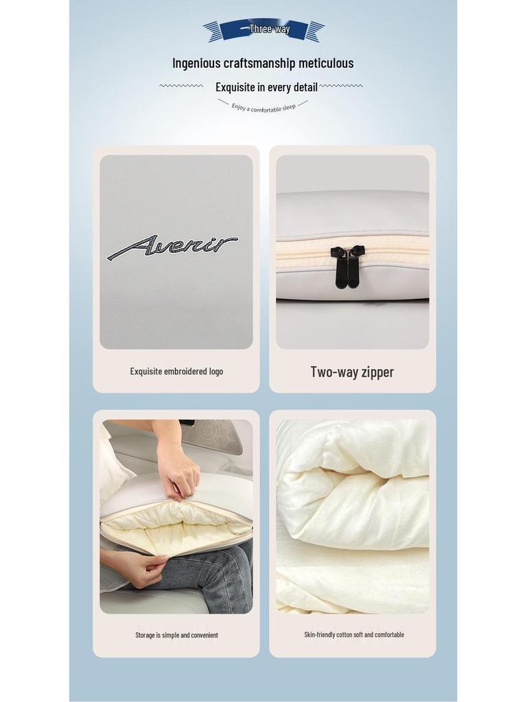 2024 GL8PHEV Plug-in Hybrid Land Zun Dual-use Car Pillow Blanket Decor Collection