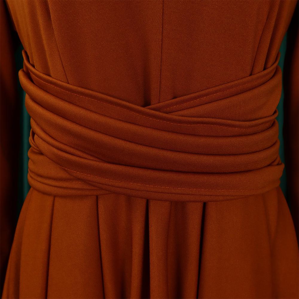 Damenmode Übergröße Afrikanisches Plissee Big Swing Rock Kleid