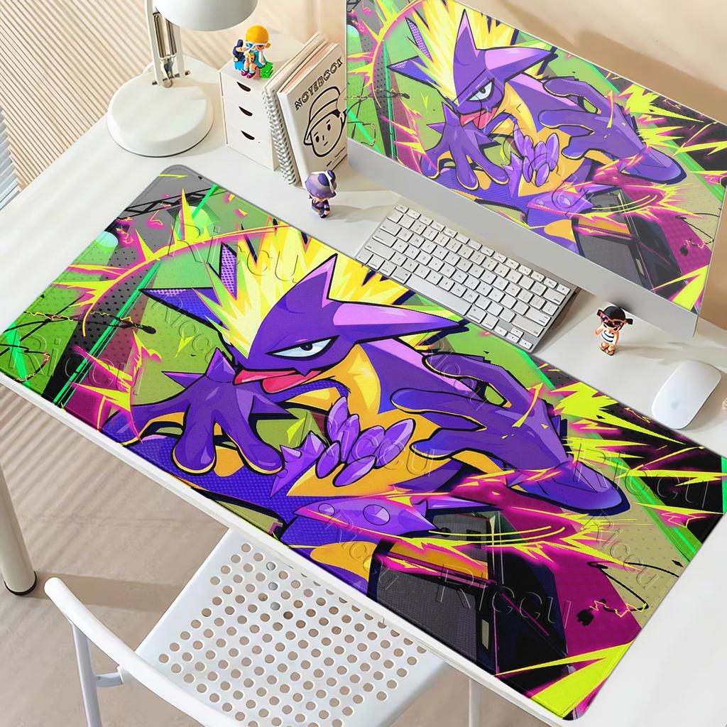 Anime Mouse Pads Colorful Gamer Cabinet Pokemon Toxtricity Style Carpet Anti-slip Rug PC Gaming Accessories Rubber LockEdge Mats