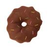 Bite Resist Texture Plush Donut Toy Round Shape Puppy Play Toy  Small Medium Dogs