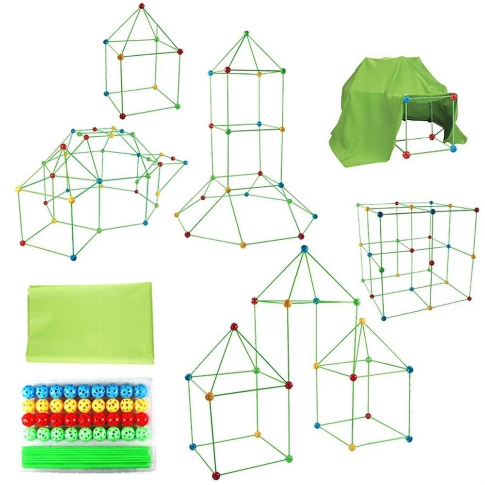 Building Castles Construction Forts Toys Tunnels Tents Tent Brick Kit  Children Gifts