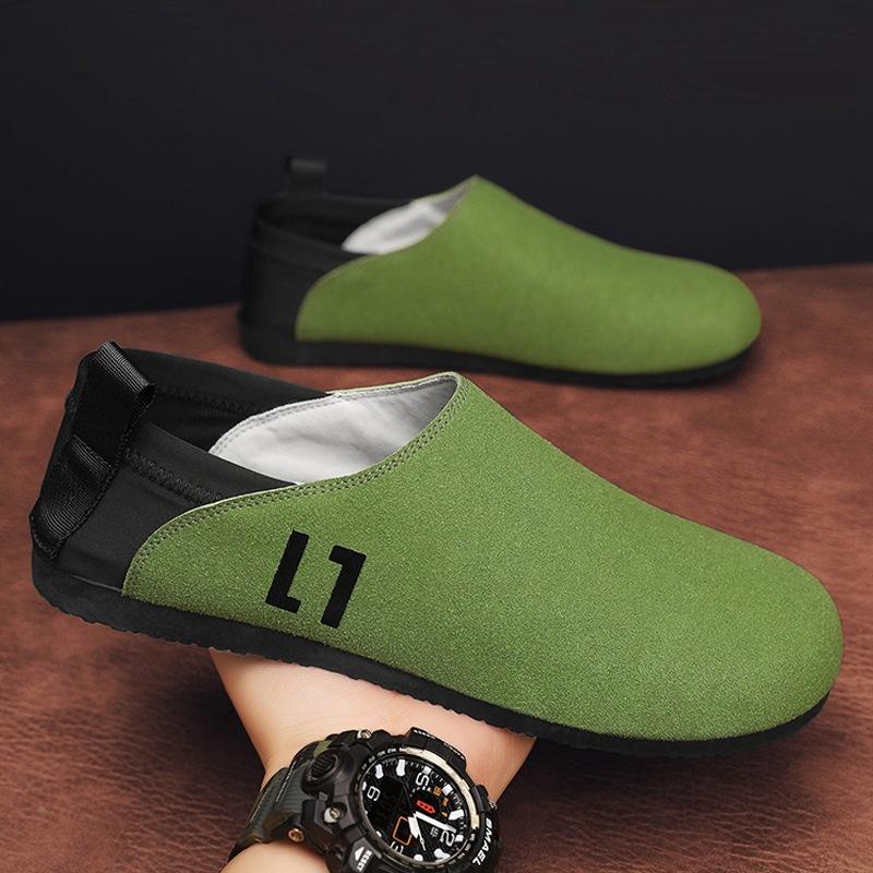 Pánská obuv Móda 2024 Nová Letní Prodyšná Pánská Volnočasová Obuv Mokasíny Tenisky Jaro/Podzim Dospělý Nazouvací Jednobarevná Obuv