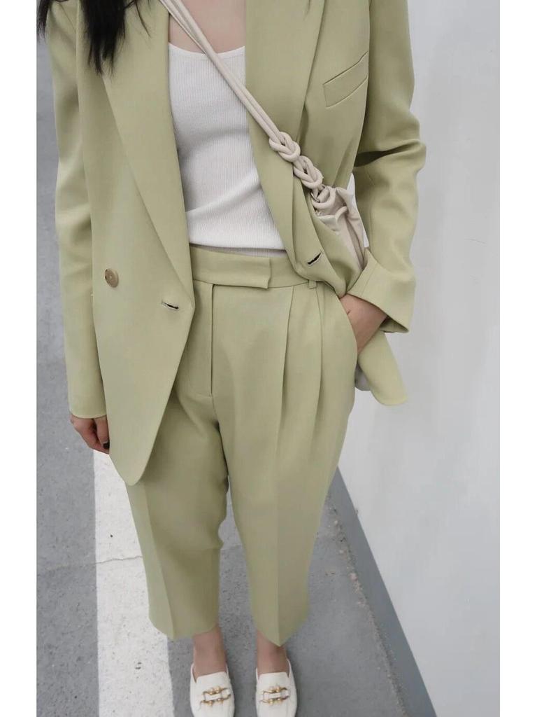 Classic Slim H-Shape Avocado Green Blazer