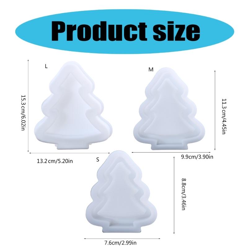 Forma na ozdobę biurka Elastyczna forma silikonowa na wydrążoną dekorację choinkową Formy gipsowe Materiały do wyrobu biżuterii
