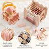 Children Geometric Castle Shape Block Puzzle Toys Kids Montessori Wooden Toys Baby Pink Castle Shape Matching Busy Box Toys