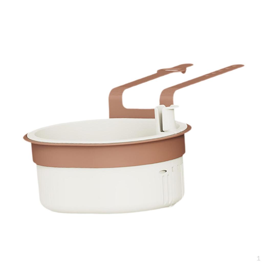 Faucet Hanging Strainer Draining Basket Easy To Install with Snap Space Saving Kitchen Sink Food